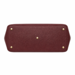 Zalvia Women’s Burgundy Heritage-Flap Handbag - Image 2