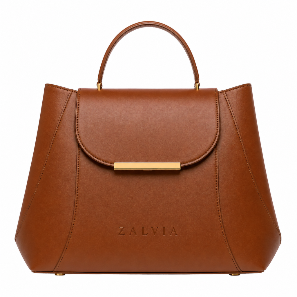 Arc-Flap Carryall Handbag