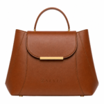 Arc-Flap Carryall Handbag