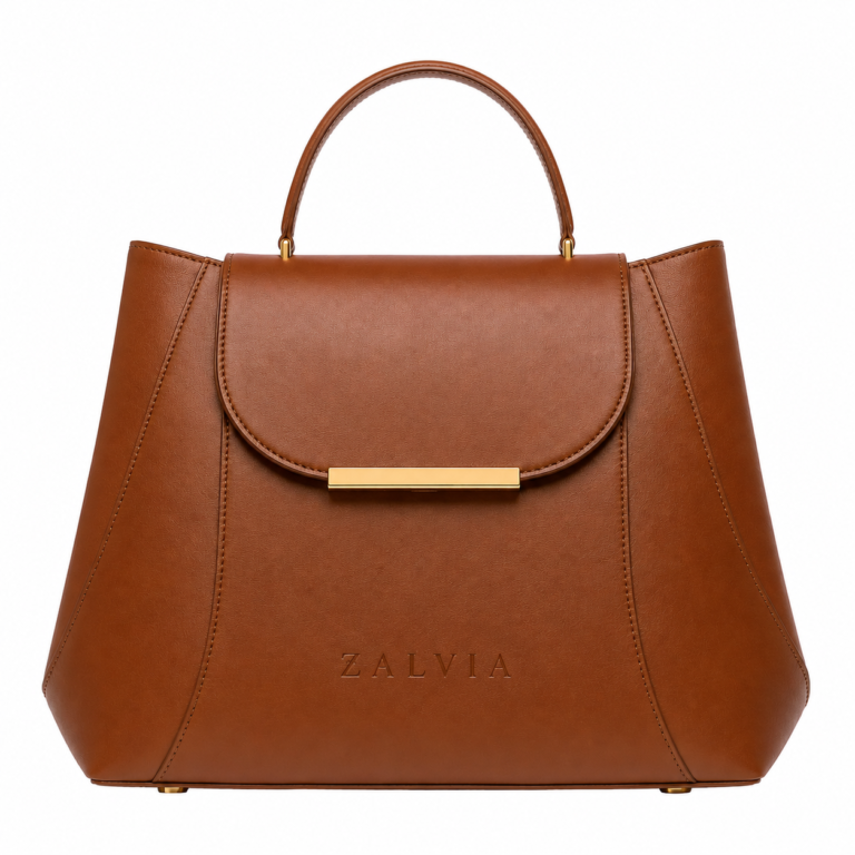 Arc-Flap Carryall Handbag