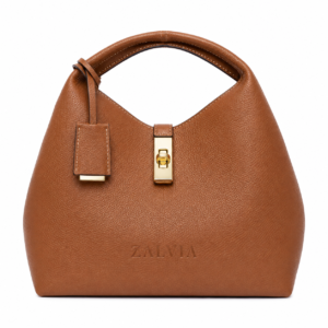 Crescent-Lock Hobo Handbag