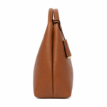 Zalvia Women’s Chestnut Crescent-Lock Hobo Handbag - Image 3