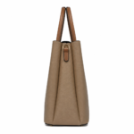 Zalvia Women’s Cognac Metropolitan Tote Handbag - Image 3