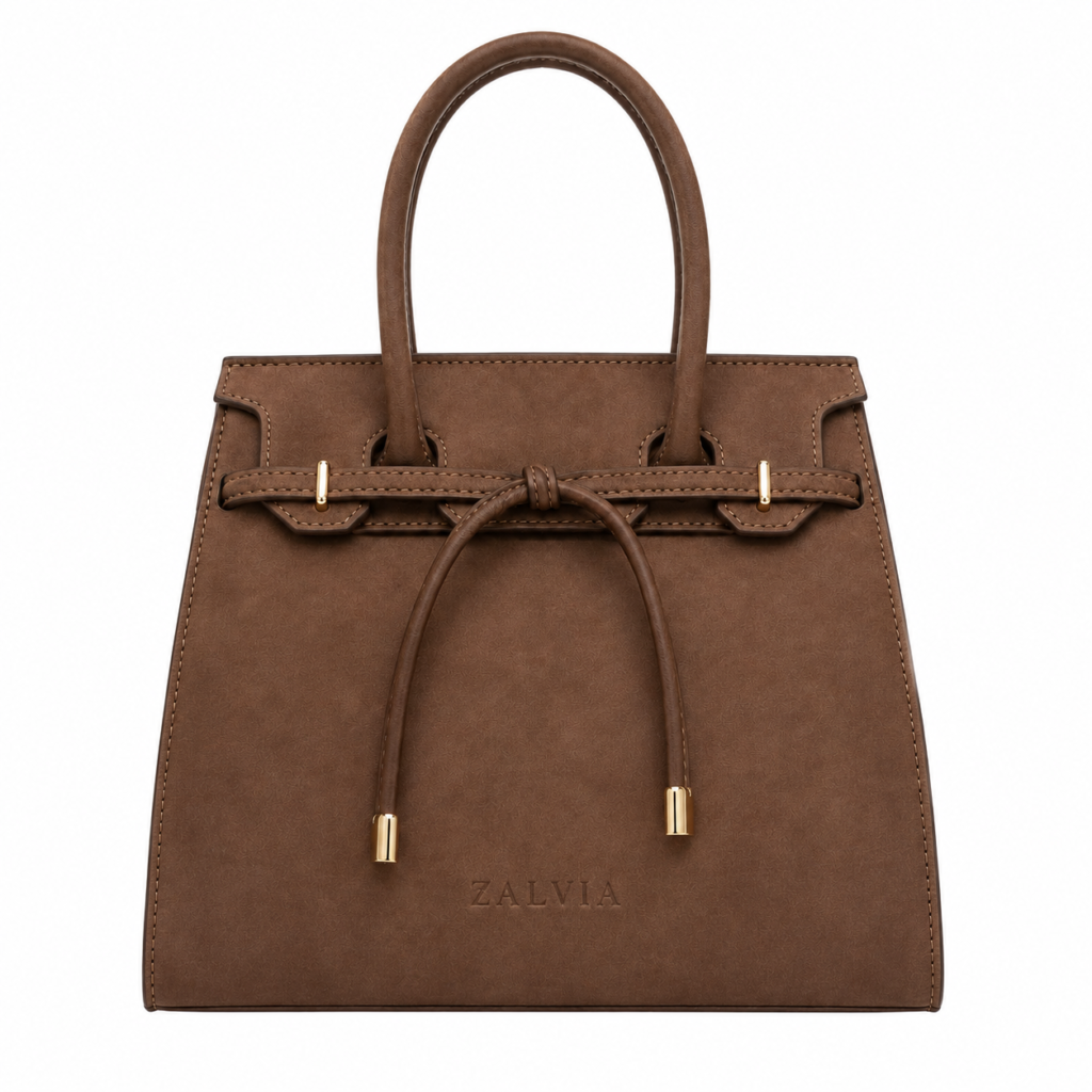 Drawcord Frame Tote Handbag