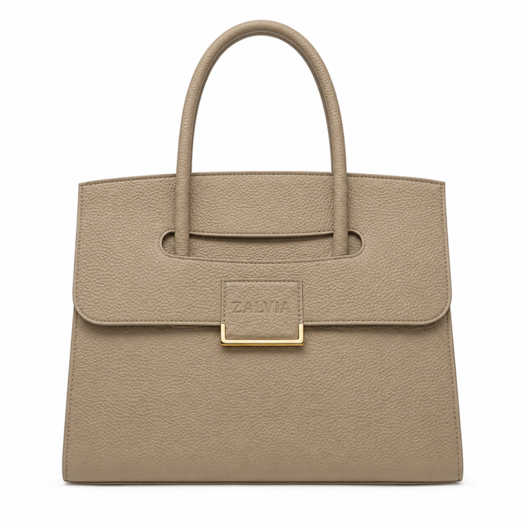 Structured Top Handle Handbag