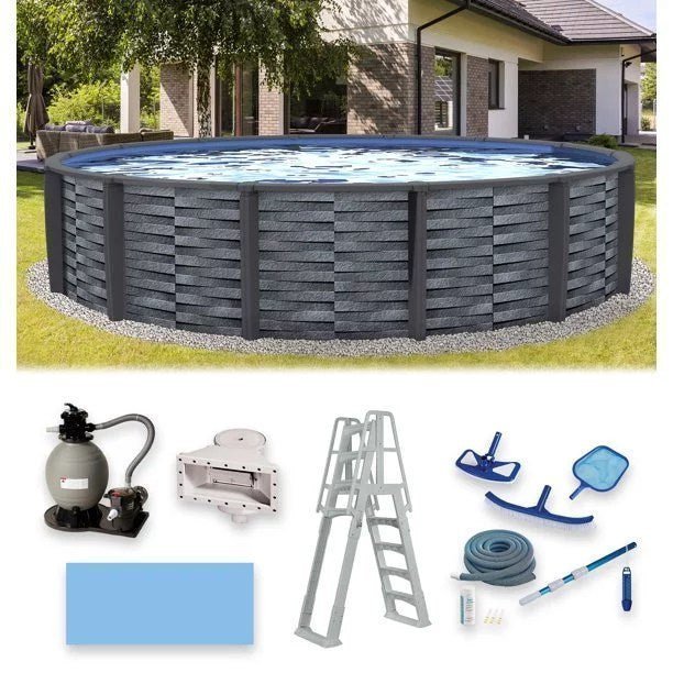 blue-wave-affinity-24-ft-round-52-in-deep-7-in-top-rail-resin-swimming-pool-1-2-1.jpg Blue Wave Affinity 24-ft Round 52-in Deep 7-in Top Rail Resin Swimming Pool Package - Image 1