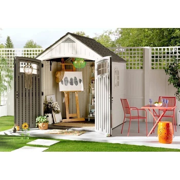 img-1109.jpg Cascade 7 ft. W x 4 ft. D Plastic Storage Shed - Image 1